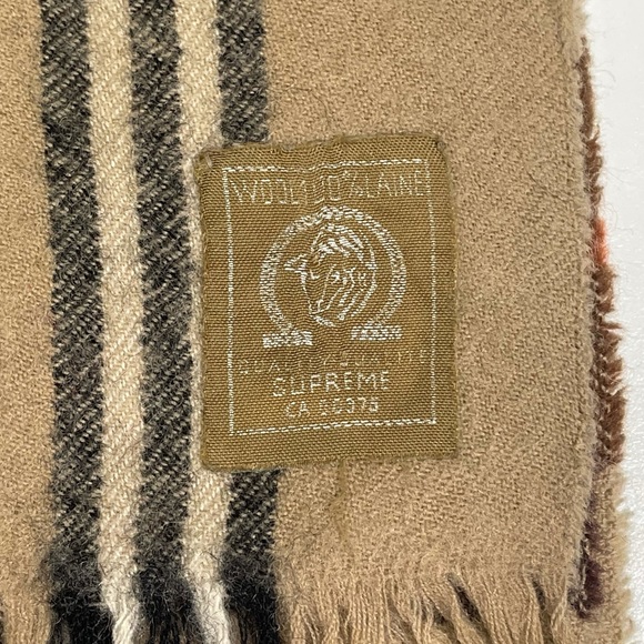 Vintage 100% Wool Supreme Scarfs Unisex - Picture 2 of 5